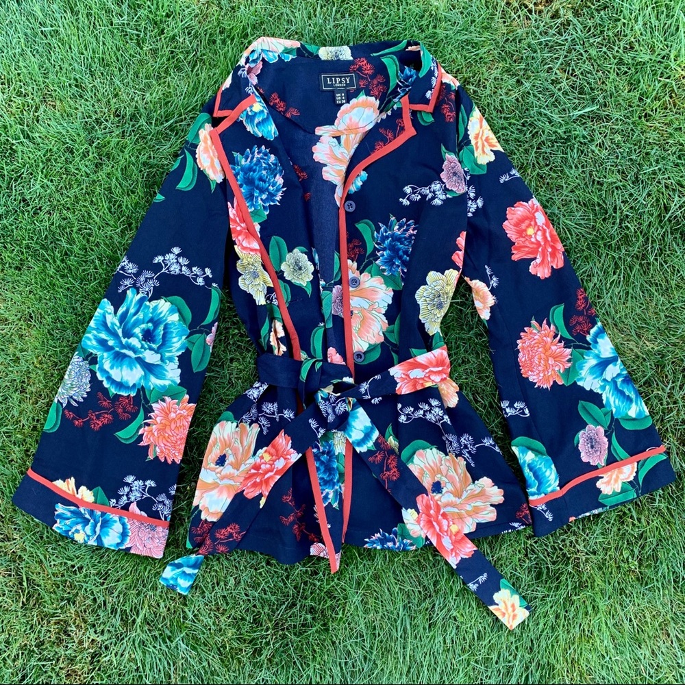 ASOS cape sleeve button down robe size 4